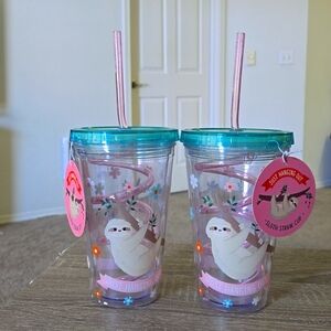 2 double wall acrylic tumblers